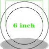 6 Pack of Plant Saucer Tray 4 6 8 10 12 14 17 19 22 25 inch, Heavy Duty Plastic Pot Plant Drip Trays Saucers for for Indoors Outdoor, Plant Water Tray for Planters 4-7" (6", Black) - Image 2