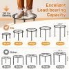 5 Pack Metal Plant Stand, Anti-Rust Iron Plant Stands for Indoor and Outdoor, Heavy Duty Flower Pot Stands for Multiple Plant, Black Potted Plant Holder for Garden Home (5 Pack Black) - Image 2