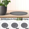 Plant Saucer - Quick Drying Diatomaceous Earth Stone Plant Trays, Super Absorbent Durable Flower Pot Saucers for Indoor & Outdoor Use – Keep Your Counters and Floors Clean and Dry(12 Inch, Grey) - Image 2