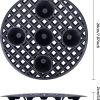 4Pack Plant Level Pot Elevator, Plant Stands, 11.6inch Plant Pot Saucer for Prevent Rot and Damage on Patio & Deck (20cm-4pcs, Black) - Image 2
